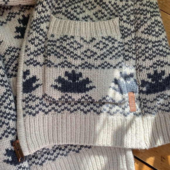 Roots Wool Knit Zip up Cardigan - Picture 4 of 6